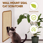 3 Packs Cat Scratching Mat, 15.7 x 11.8 Inch Natural Sisal Cat Scratch Pad Mats for Indoor Cats, Horizontal Cats Wall Scratcher Kitten Floor Rug, Furniture Protector