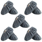 Shoe Covers, 5 Pairs Reusable Non Slip Shoe Protector Covers Washable Soft Shoe Cover for Household Office, Grey