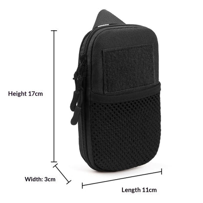 2 pack Dog Treat Pouch Pet Trainning Waist Bag Portable Food Snack Small Item Storage Holder Bag Hook Design Pet Training Reward Pouch Bait Sack Mini Puppy Snack Carrier Container Pockets (BLACK)