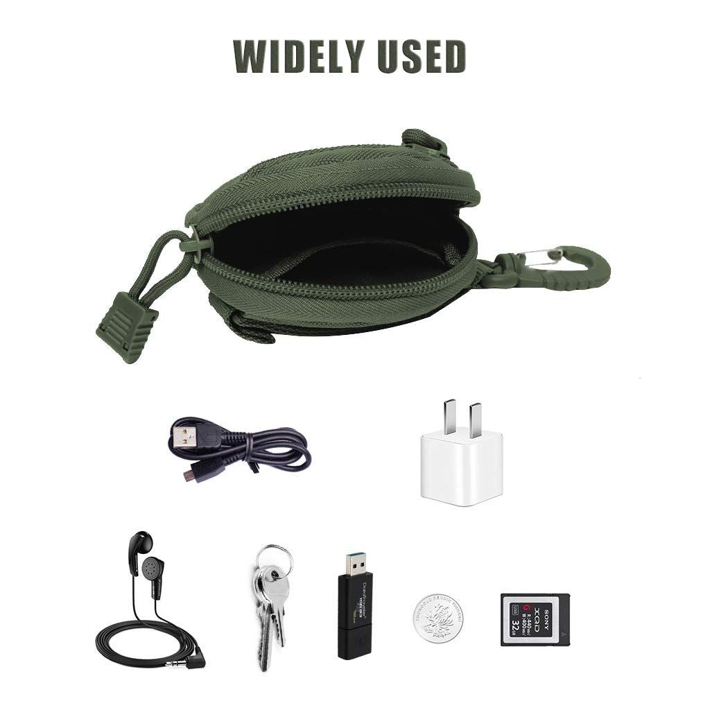 3 pack Small Pouch Accessories, Upgraded Pouches Gear, Bag Case as Coin Purse Keychain, Case Wallet, Wireless Headset Pack