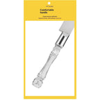 2 set Elegant Cake Knife and Server Set Stainless Steel with Crystal Handle - Perfect for Weddings Anniversaries,and Special Celebrations (Sliver)（Two knives and shovels）