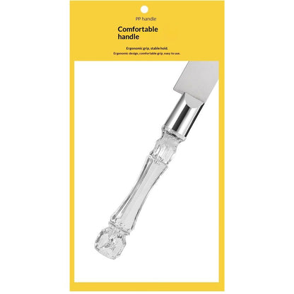 2 set Elegant Cake Knife and Server Set Stainless Steel with Crystal Handle - Perfect for Weddings Anniversaries,and Special Celebrations (Sliver)（Two knives and shovels）