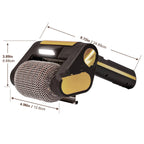Electric Grill Cleaner Bristle Free – Cordless, Rechargeable BBQ Grill Brush with 350 RPM Stainless Roller, LED Light, Dishwasher-Safe for Gas/Charcoal Grills