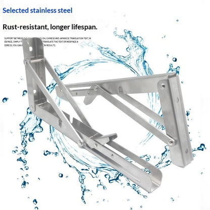 Folding Shelf Brackets Hinges 2 Pcs,Drop Leaf Hinges,Wall Drop Leaf Table Hinge,90 Degree Self-Locking Folding Hinge,Loating Shelves Brackets（12 Inch）