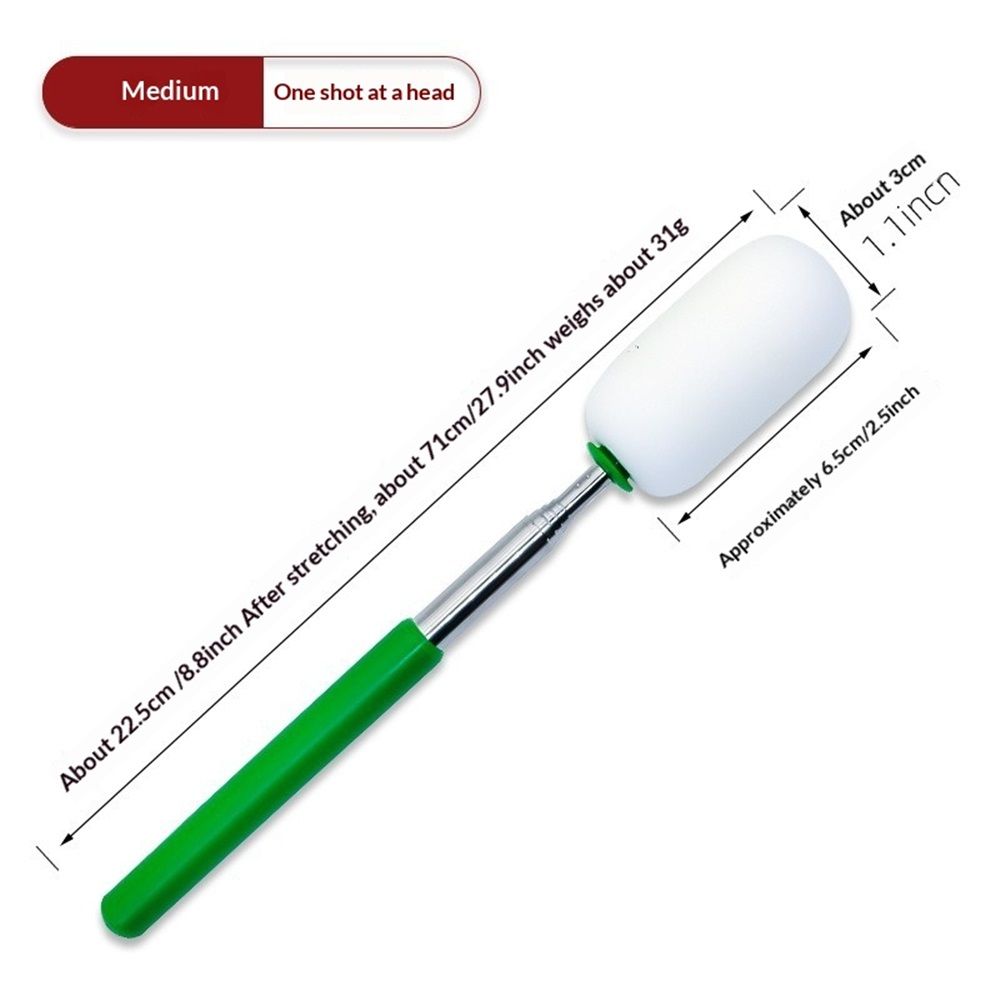 2 pack Telescoping Sponge Pottery, Retractable Clay Tool Sponges on Stick Extend up to 27.9in Telescoping Sponge Sticks for Pottery (Green)