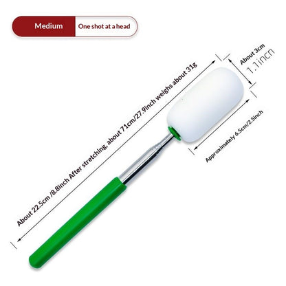 2 pack Telescoping Sponge Pottery, Retractable Clay Tool Sponges on Stick Extend up to 27.9in Telescoping Sponge Sticks for Pottery (Green)