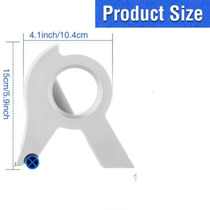 Hand Masker Tape Dispenser, Floor Tape Applicator, Applies Painter's Tape to Masking Film or Paper Continuously, Ergonomic Tape Dispenser for Wall and Floor Painting（Excluding paper tape）