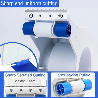 Hand Masker Tape Dispenser, Floor Tape Applicator, Applies Painter's Tape to Masking Film or Paper Continuously, Ergonomic Tape Dispenser for Wall and Floor Painting（Excluding paper tape）