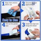 Hand Masker Tape Dispenser, Floor Tape Applicator, Applies Painter's Tape to Masking Film or Paper Continuously, Ergonomic Tape Dispenser for Wall and Floor Painting（Excluding paper tape）