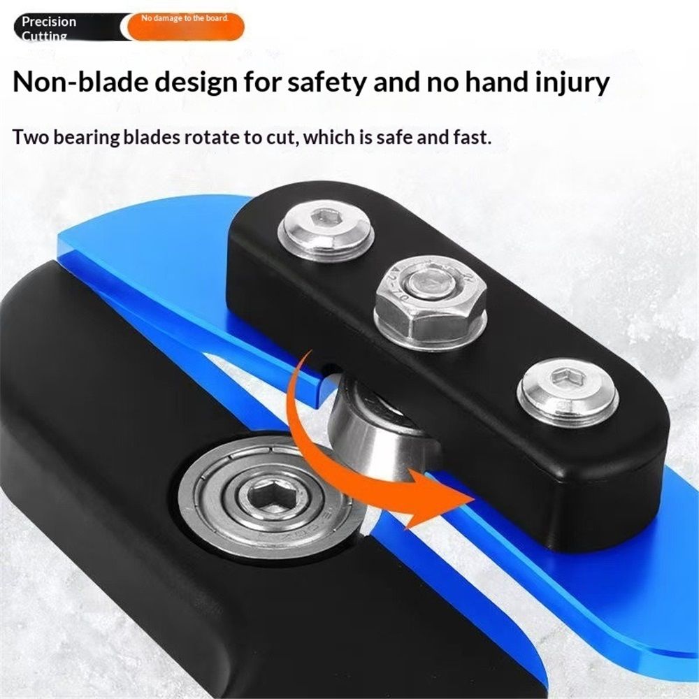 Edge Banding Cutter - Dual Offset Bearings for Precision Trim, Excess Material Cutter for Box/Melamine/Vinyl Laminate