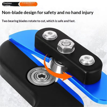Edge Banding Cutter - Dual Offset Bearings for Precision Trim, Excess Material Cutter for Box/Melamine/Vinyl Laminate