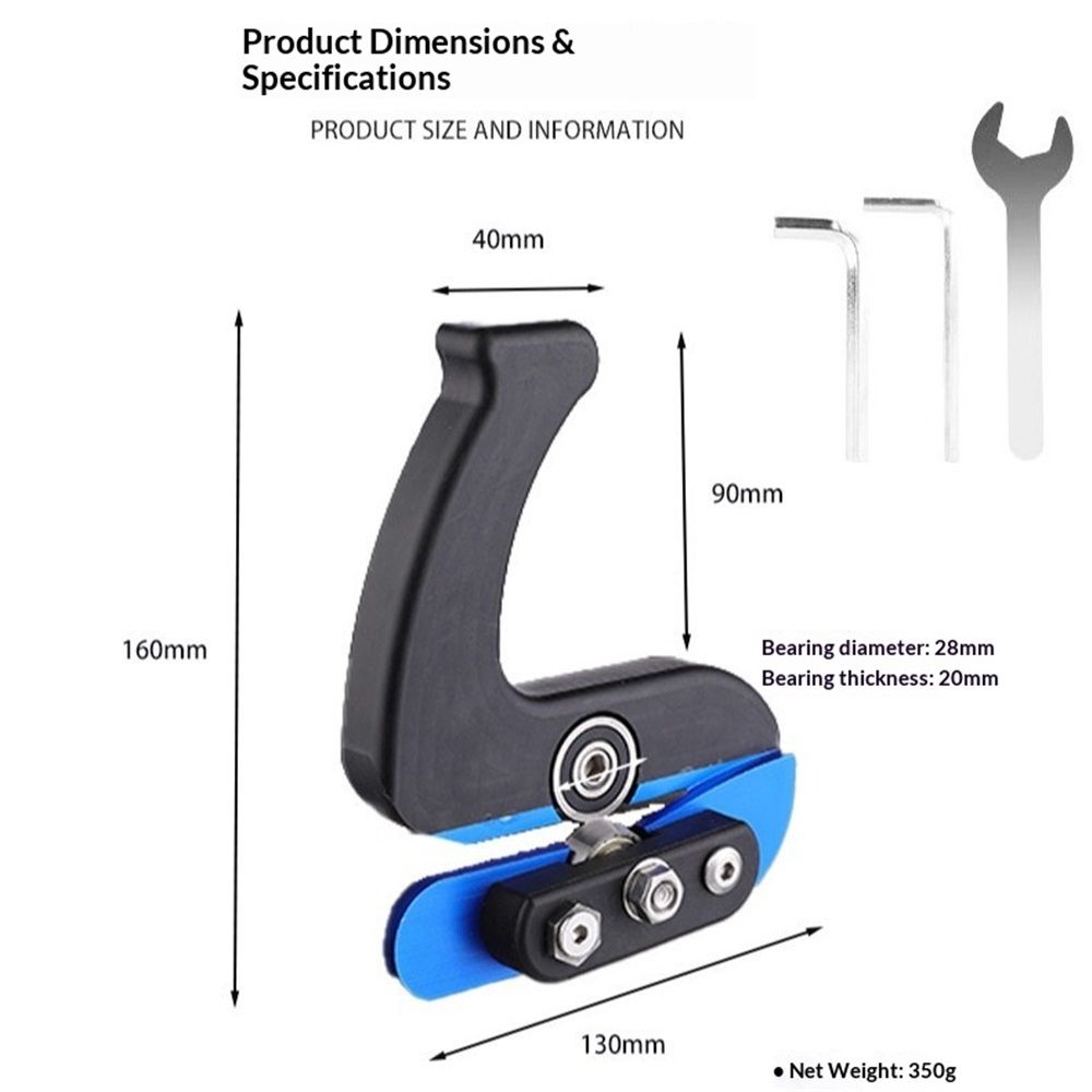Edge Banding Cutter - Dual Offset Bearings for Precision Trim, Excess Material Cutter for Box/Melamine/Vinyl Laminate