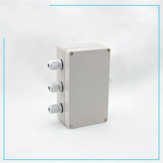 2 pack 1 in to 3 Out Electrical Junction Box w Terminal Connector Gland 158 x 90 x 60mm Waterproof Plastic Grey Dustproof Electric Project Enclosure