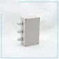 2 pack 1 in to 3 Out Electrical Junction Box w Terminal Connector Gland 158 x 90 x 60mm Waterproof Plastic Grey Dustproof Electric Project Enclosure