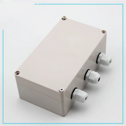 2 pack 1 in to 3 Out Electrical Junction Box w Terminal Connector Gland 158 x 90 x 60mm Waterproof Plastic Grey Dustproof Electric Project Enclosure