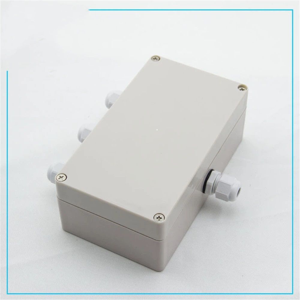 2 pack 1 in to 3 Out Electrical Junction Box w Terminal Connector Gland 158 x 90 x 60mm Waterproof Plastic Grey Dustproof Electric Project Enclosure