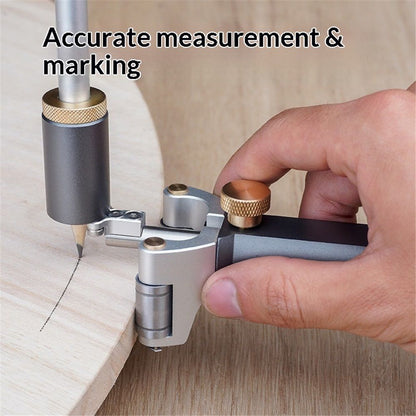 Marking Gauge, 2‑in‑1 Woodworking Scribe Scriber Multi‑Function Line Maker Measuring Tools Sliding Mark Scraper