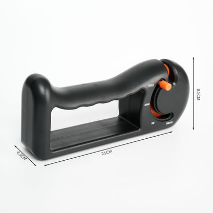 Orange 4-Stage Knife Sharpener & Serrated Knife Sharpener– Repairs, Sharpens & Polishes Blades with Ergonomic Non-Slip Grip