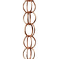 Rain Chains Pure Copper Ring Rain Chain, 125cm Decorative Rain Catcher Chain for Gutters, Rain Chains for Outside, Rain Gutter Replacement Downspout