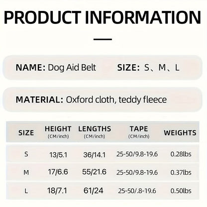 Portable Dog Sling for Back Legs, Hip Support Harness to Help Lift Rear for Canine Aid Old Cruciate Ligament Rehabilitation（L）