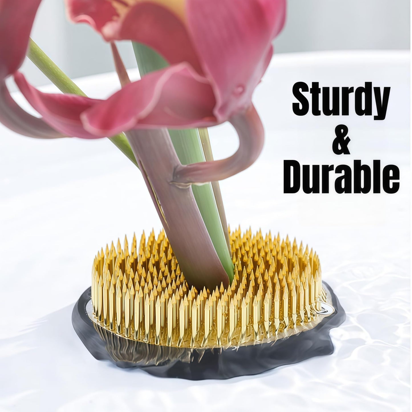 80mm Flower Frog Large Floral Frog Flower Arrangements Supplies Ikebana with Rubber Base (3.15inch)