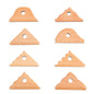 Triangle Pottery Ribs & Trimming Tools | Shaper Tools | 6 Clay Texture Ribs | Solid Beech Wood | 8-Pack