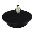 Motorized Rotating Display Stand, 360 Degree Electric Rotating Turntable with Velvet Top, Load Automatic Mute Lazy for Photography Products Jewelry 3D Model, Black Stand