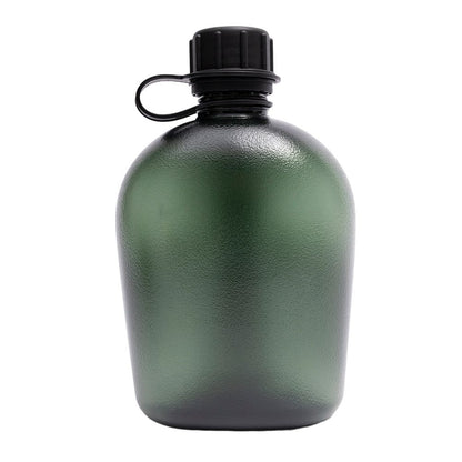 Canteen Water Bottle - 1 LWater Canteen Water Bottle for  Hiking Camping Survival (Bottle & Cover Olive)