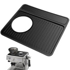 Tamping Mat Espresso Tamper Mat, Food Grade Silicone Non-Slip, Waterproof Heat Resistant, Espresso Tamping Station for Espresso Machine Barista Accessories (Black)
