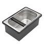Espresso Knock Box,Stainless Steel Coffee Pucks Container, with Steel Holder and Noise Reduction Rubber Ring