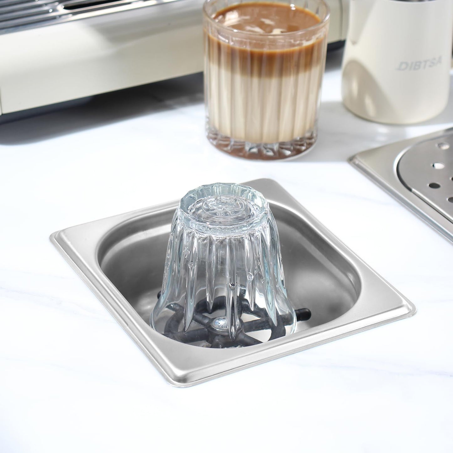 Automatic Glass Cup Washer , 304 Stainless Steel Coffee Milk Tea Cup Cleaner, for Home Kitchen Hotel Bar Restaurant