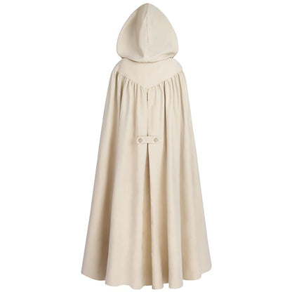 Cloak with Hood Women Renaissance Hooded Medieval Cloak Witch Robe Cape Hooded Cape Bridal Cloak Poncho Full Length