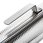 Metal 12"x 4" Stainless Steel with Scraper Latin Percussion Instrument,Latin Percussion Instrument, Professional Band Accompaniment Sand Hammer for Musical