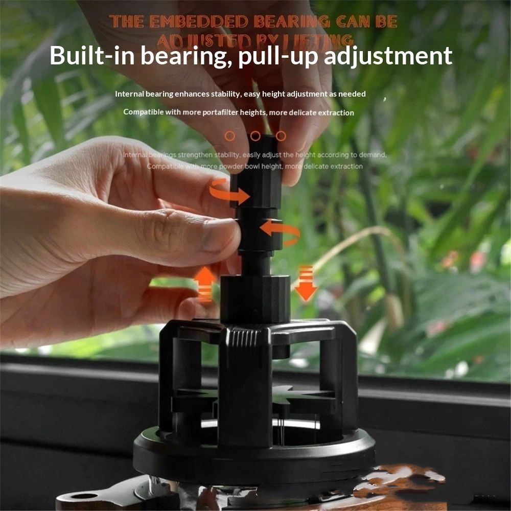 53mm Tool ，Espresso Stirrer Distribution Tool,Compatible Adjustable Height,with Magnetic Suction