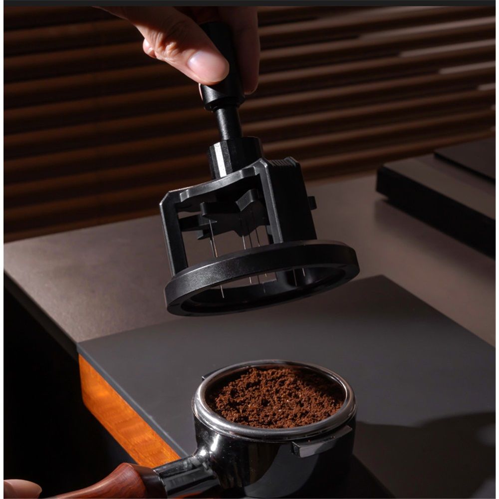 53mm Tool ，Espresso Stirrer Distribution Tool,Compatible Adjustable Height,with Magnetic Suction