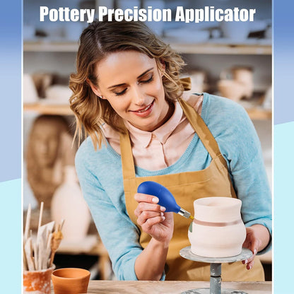 108 Pcs Pottery Tools Supplies Ceramic Precision Applicator, Precision Tips Applicator for Ceramic Bottles Glaze Clay Tools Set, Slip Trailing Pottery Glaze Squeeze Bottle