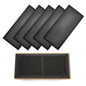 8pcs 12*5.5in Floor Vent Covers Rectangle Air Vent Screen Cover Magnetic PVC Vent Mesh Floor Register Cover Plastic Vent Screen for Wall Ceiling Floor Catch Debris Hair Insect