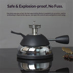 Butane Mini Burner for Tabletop Coffee Siphon Syphon Ceramic Windproof Torch Head Portable Cooking Stove Espresso Maker
