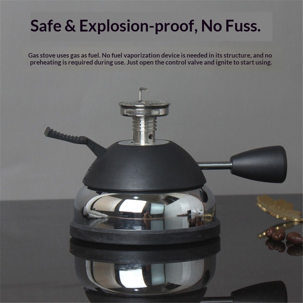 Butane Mini Burner for Tabletop Coffee Siphon Syphon Ceramic Windproof Torch Head Portable Cooking Stove Espresso Maker