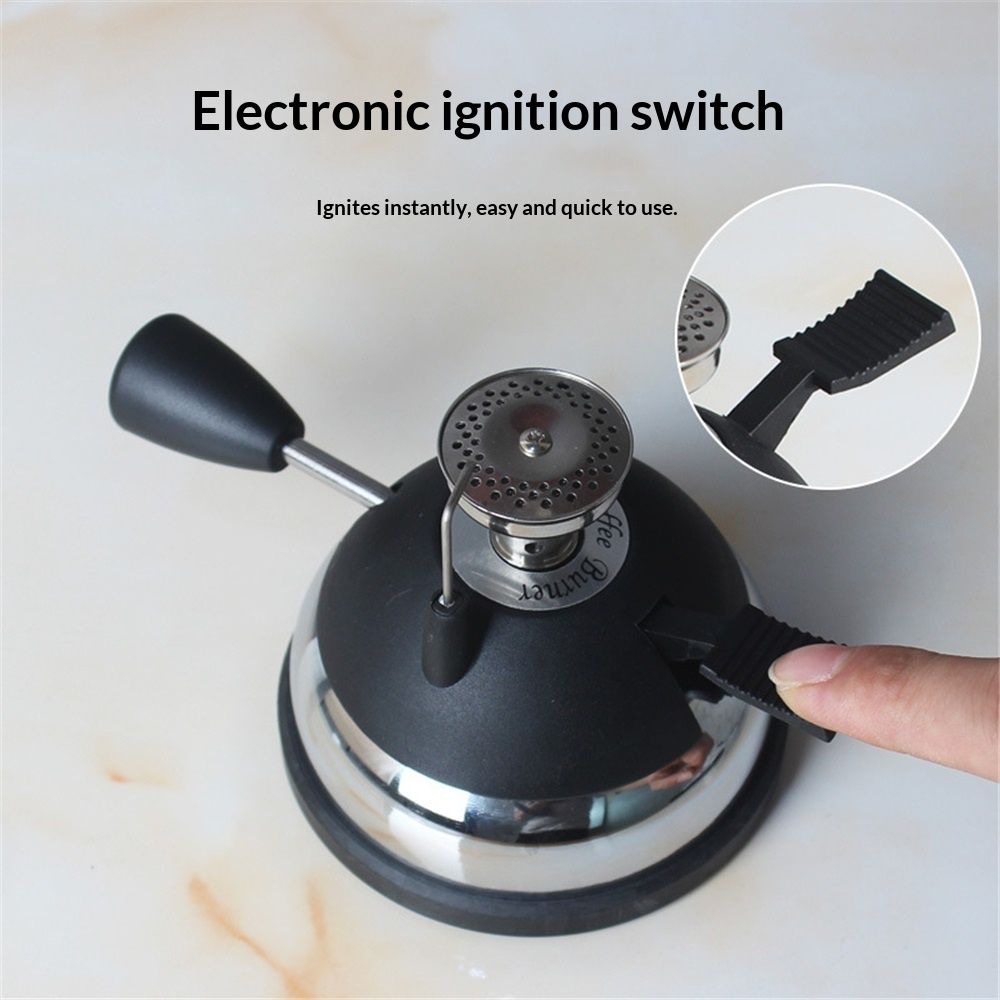 Butane Mini Burner for Tabletop Coffee Siphon Syphon Ceramic Windproof Torch Head Portable Cooking Stove Espresso Maker