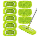 Reusable Dry Sweeping Cloths Microfiber Wet Mop Pads Compatible Mop Replacement Sweeping Mopping pad Refills for Hardwood Surface Floor Cleaning (8PCS)