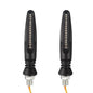 4PCS Motorcycle Indicators - Flowing Turn Signal Lights, Daytime Running and Brake Lights - 12V LED Amber White Red for Motorbike