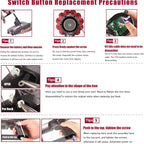 2PCS Upgraded Red Trigger Switch Button Compatible Cleaner Power Switch Button Replacement Parts with Repair Tools