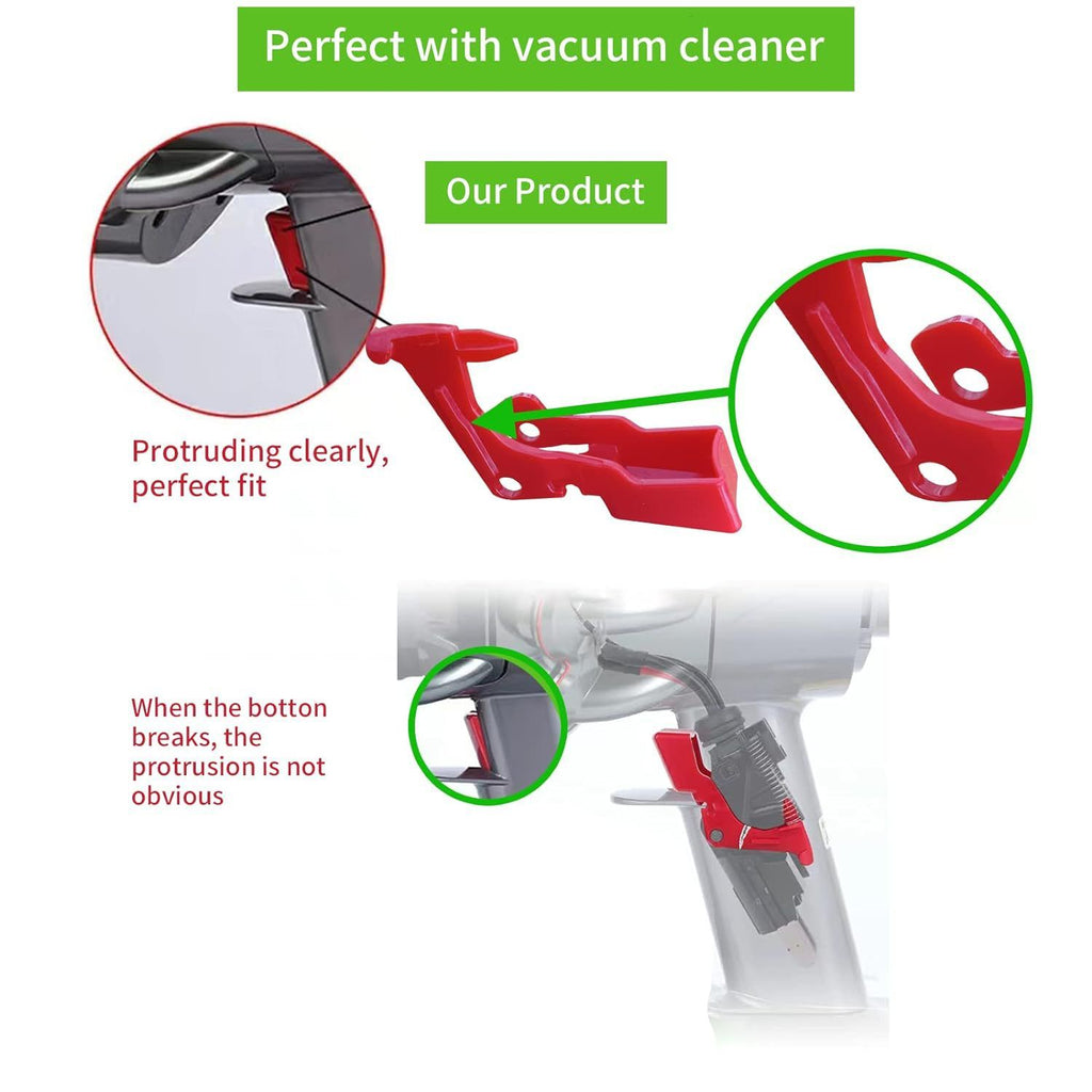 2PCS Upgraded Red Trigger Switch Button Compatible Cleaner Power Switch Button Replacement Parts with Repair Tools