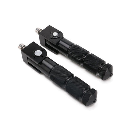 Black CNC Folding Motorcycle Bicycle Foot Pegs Rear Footrest Peg Footpeg For Mini Bike Parts Motorcycle Pegs