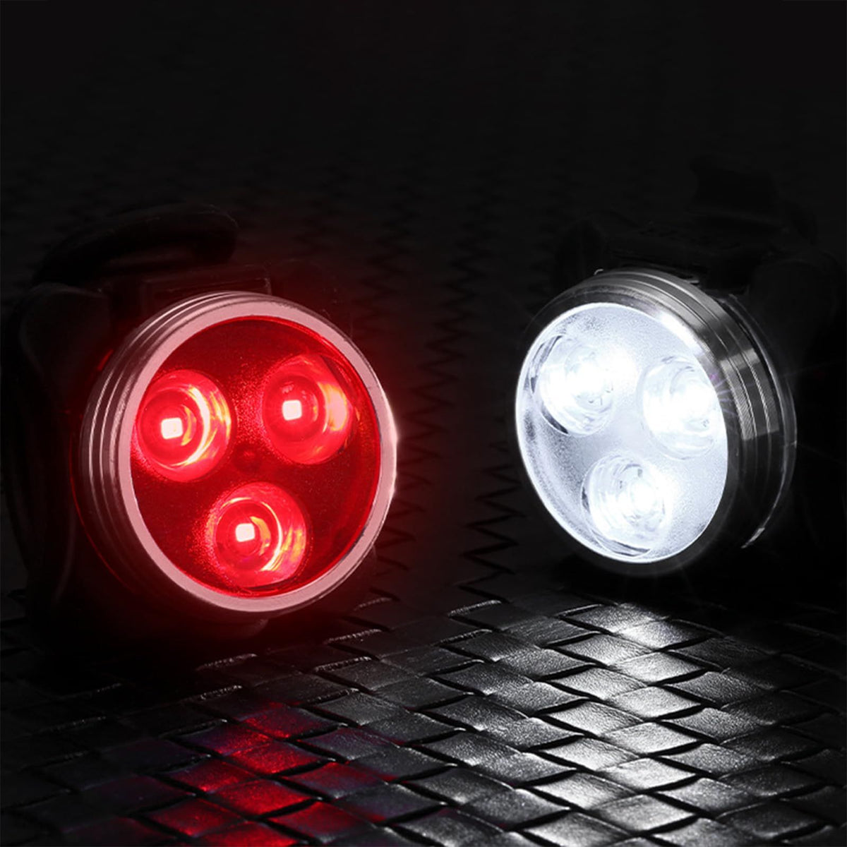 2pcs USB Rechargeable Bike Light, Waterproof Super Bike Lights for Night Riding 4 Light Mode Options Mountain Bike Headlight LED Lamp Bicycle Accessories
