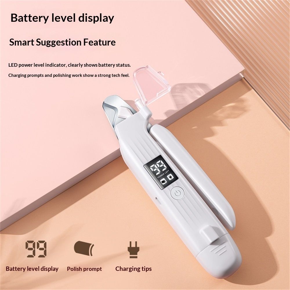 Dog Nail Trimmers & Dog Nail Grinder with 2 LED Lights, USB Rechargeable, Cat Nail Clipper with Splash Guard, and Multiple Grinding Methods for Small, Medium, and Large Dogs & Cats