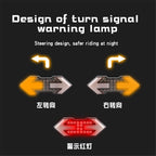 Bike Turn Signals,Bright Bike Tail Light with Turn Signals,USB Rechargeable LED Rear Bike Light, Wireless Remote Control Bike Blinkers,Waterproof Bike Safety Light for Night