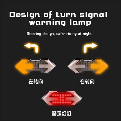 Bike Turn Signals,Bright Bike Tail Light with Turn Signals,USB Rechargeable LED Rear Bike Light, Wireless Remote Control Bike Blinkers,Waterproof Bike Safety Light for Night