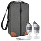 Insulated Wine Tote Bag With Stainless Wine Glasses.  For Boating Travel. Wine Cooler Bag For Beach. Portable Wine Carrier & Tumblers For Picnic. Outdoor Wine Lovers Gift
